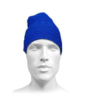 Unisex acrylic  self Designer Cap royal blue
